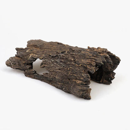 Tree Log Hide Ornament Trunk Tunnel Fish Reptile Tank Resin Aquarium Decoration - Large