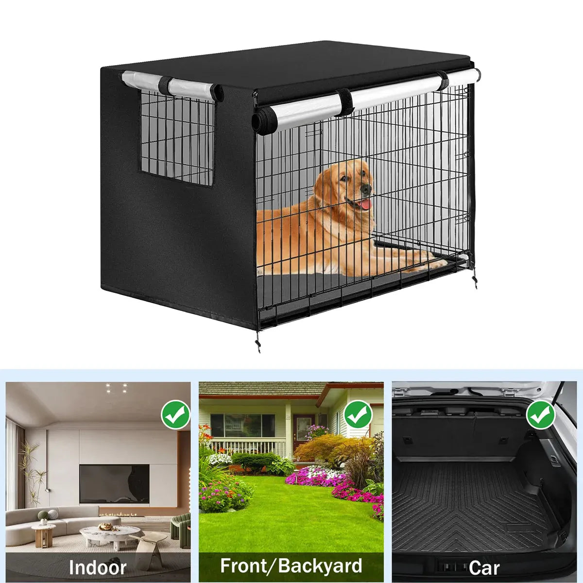 Oxford Cloth Pet Cover Outdoor Garden Yard Dog Dust Protector Waterproof Shield - S