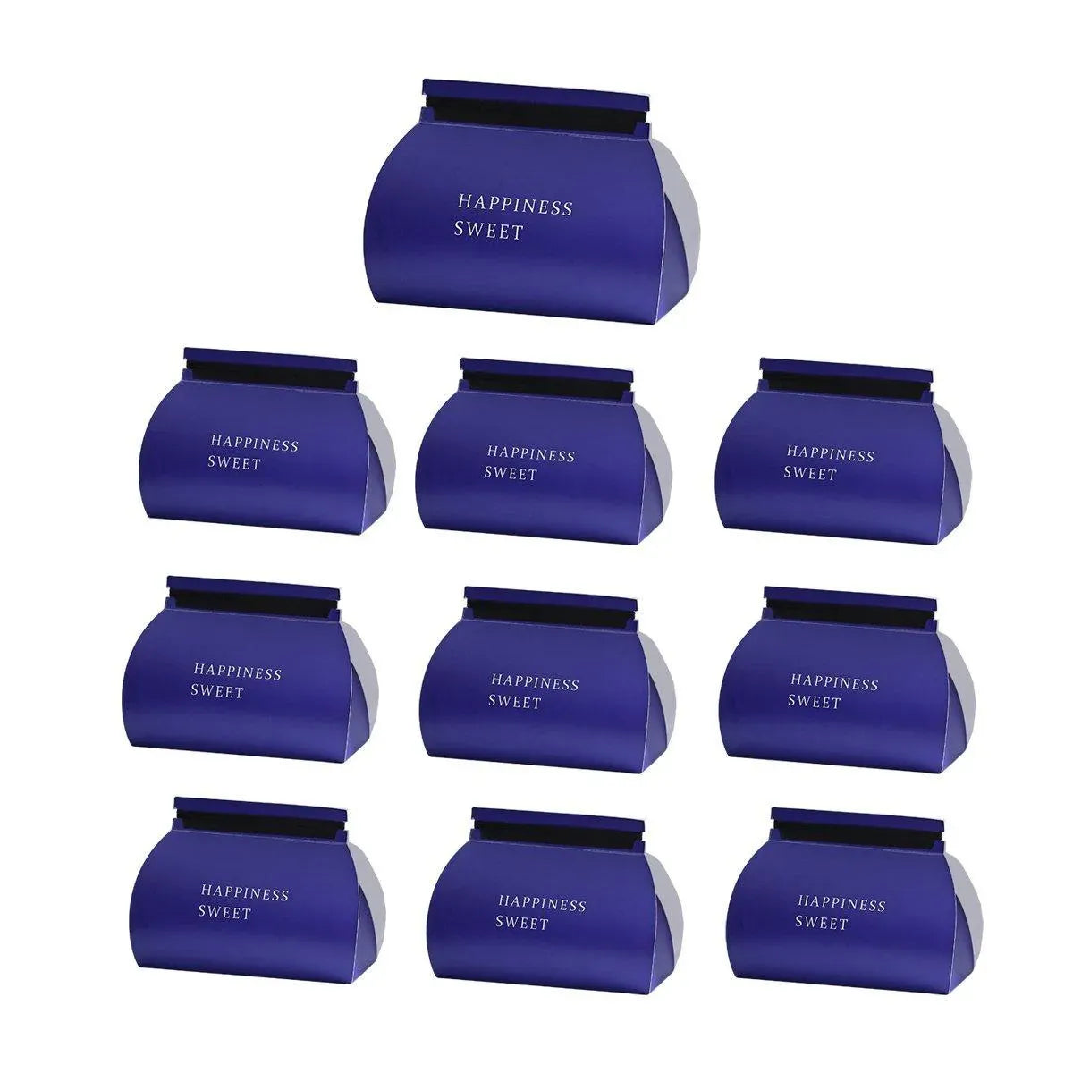 10pcs Pastry Box Mousse Layer Cake Roll Towel Roll Packaging Box Bakery Supplies - Blue
