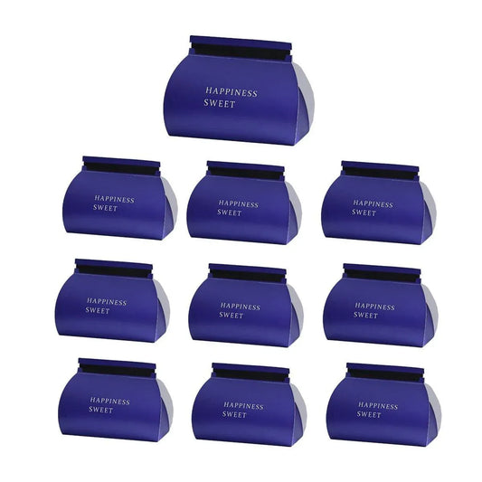 10pcs Pastry Box Mousse Layer Cake Roll Towel Roll Packaging Box Bakery Supplies - Blue