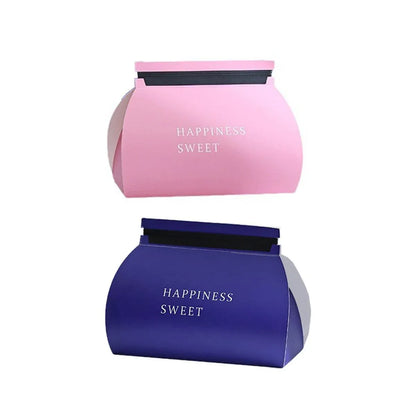 10pcs Pastry Box Mousse Layer Cake Roll Towel Roll Packaging Box Bakery Supplies - Blue