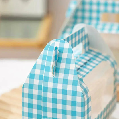20PCS Handheld Dessert Packaging Boxes with Window for Cakes Cookies - 27 x 9 x 14.7cm