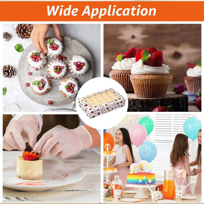 10 Pcs Window Cake Box Gold Star Kraft Cardboard Bakery Party Dessert Gift Box - Dot