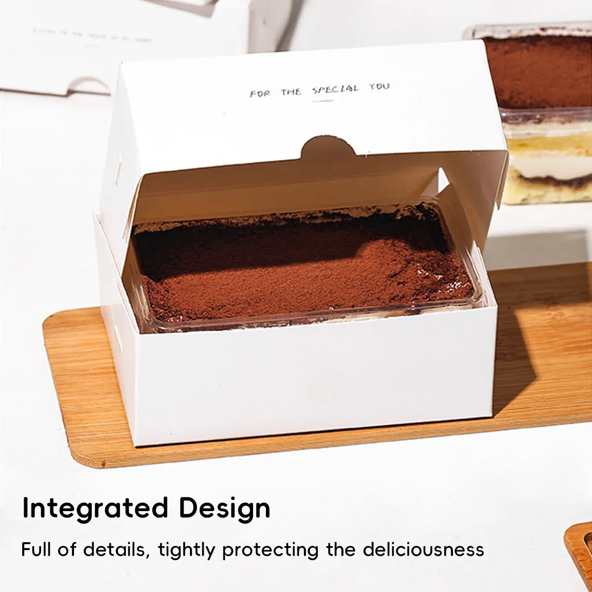 Western Dessert Presentation Box 50 Pack Tiramisu Bakery Gift Packaging Set - English