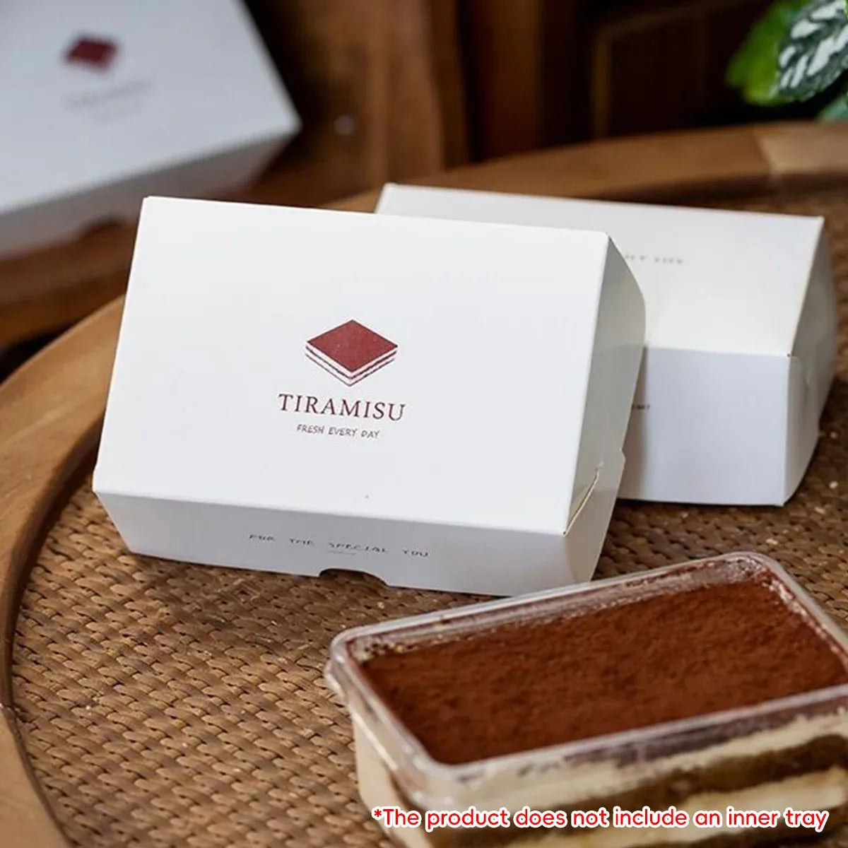 Western Dessert Presentation Box 50 Pack Tiramisu Bakery Gift Packaging Set - English