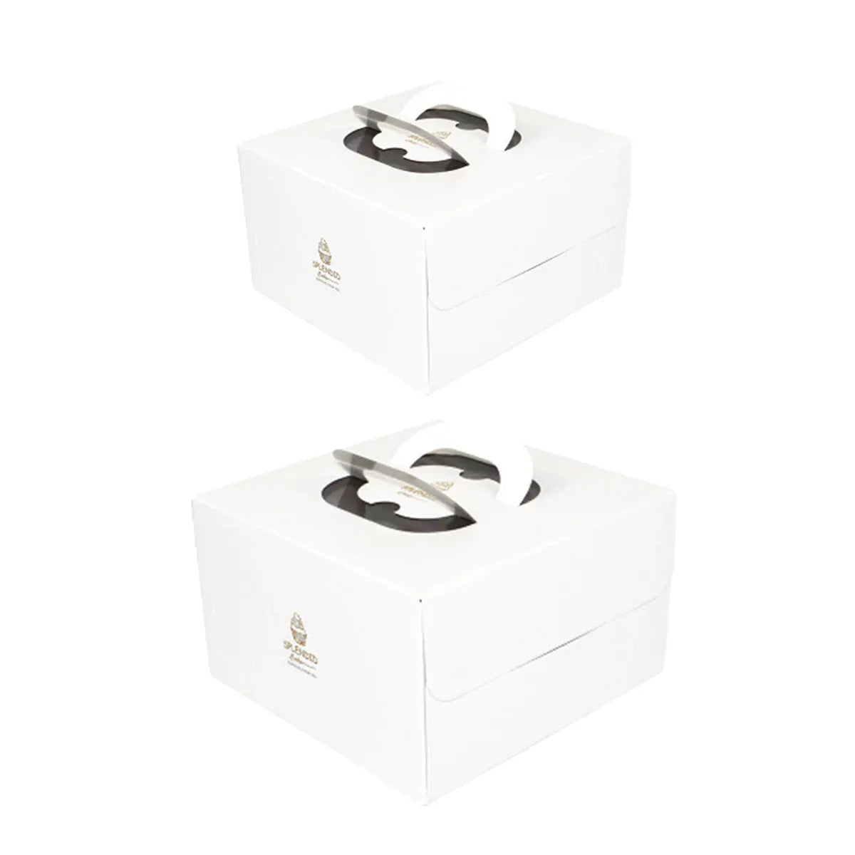 20PCS Cake Packaging Boxes 6/8in White for Birthday Party Bakery Packaging Use - 8 Inches