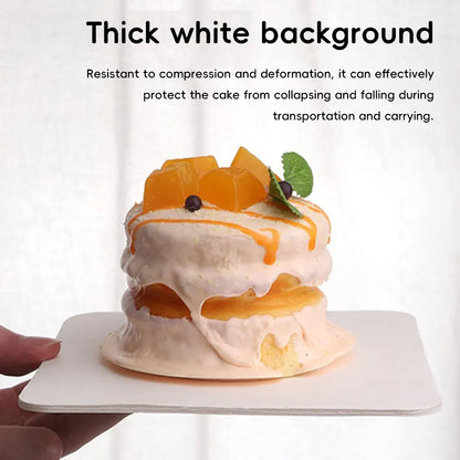 20PCS Cake Packaging Boxes 6/8in White for Birthday Party Bakery Packaging Use - 8 Inches