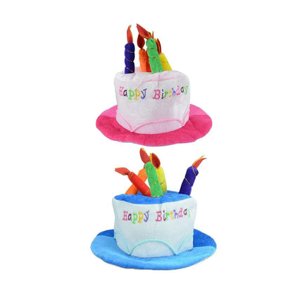 Birthday Cake Hat Party Supplies Fun Performance Masquerade Celebration Hat - Blue