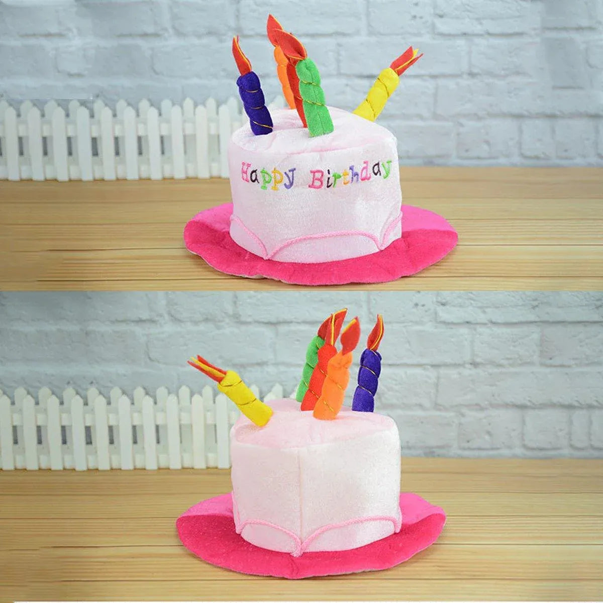 Birthday Cake Hat Party Supplies Fun Performance Masquerade Celebration Hat - Blue