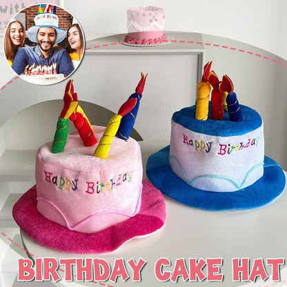 Birthday Cake Hat Party Supplies Fun Performance Masquerade Celebration Hat - Pink