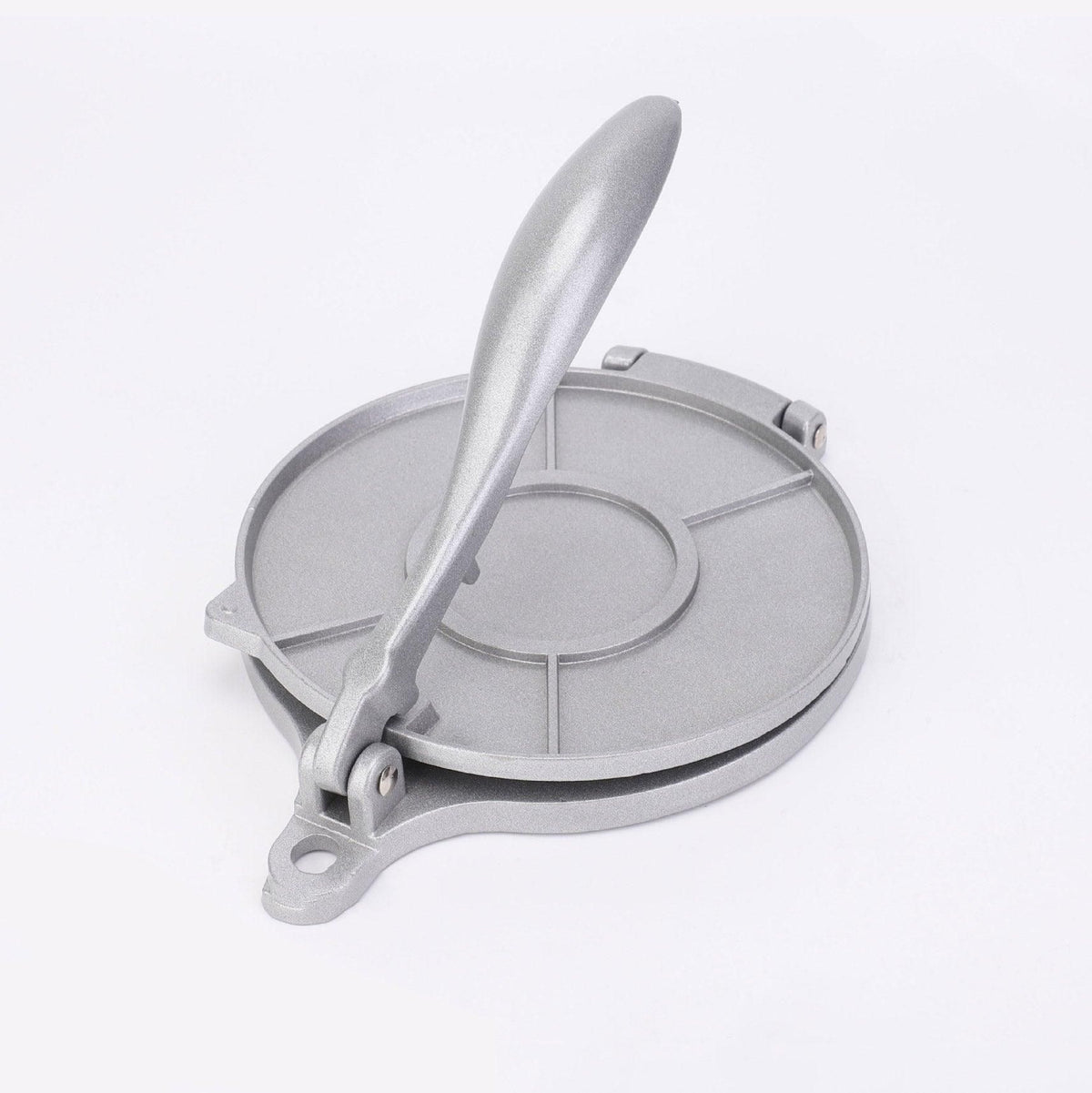 16/20cm Premium Tortilla Press Flat Bread Maker Taco Roti Chapati Health Food - Silver-20cm