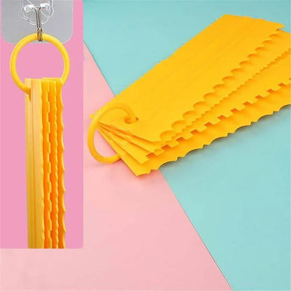 4PCS Cake Decorating Scraper Set Icing Smoother and Frosting Comb Tools - White