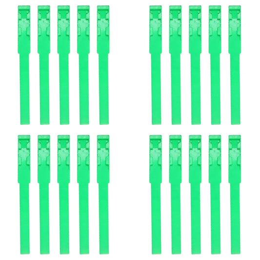 Cow Identification Bands 20PCS Adjustable Foot Rings Multi Colour Tags Livestock - Green