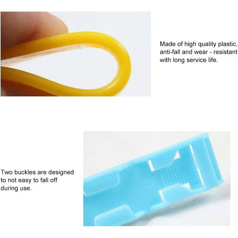 Cow Identification Bands 20PCS Adjustable Foot Rings Multi Colour Tags Livestock - Green