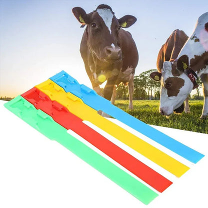 Cow Identification Bands 20PCS Adjustable Foot Rings Multi Colour Tags Livestock - Green