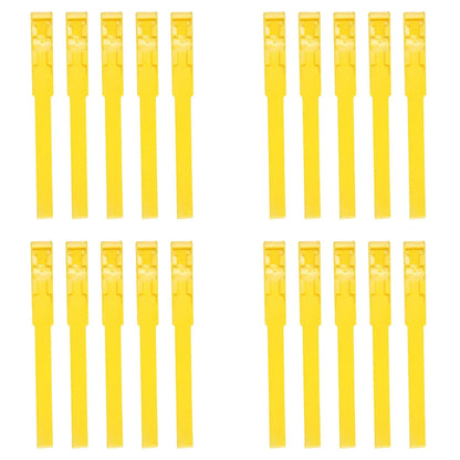 Cow Identification Bands 20PCS Adjustable Foot Rings Multi Colour Tags Livestock - Yellow