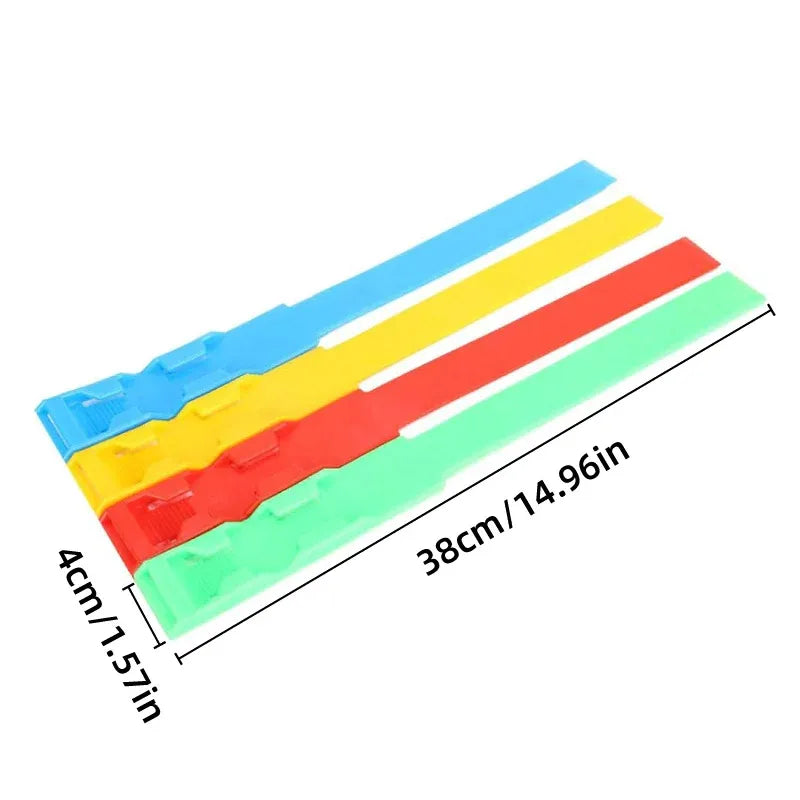 Cow Identification Bands 20PCS Adjustable Foot Rings Multi Colour Tags Livestock - Yellow