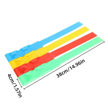 Cow Identification Bands 20PCS Adjustable Foot Rings Multi Colour Tags Livestock - Yellow
