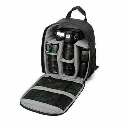 Waterproof DSLR Camera Backpack Multi Functional Rucksack for Canon Nikon Sony - Orange
