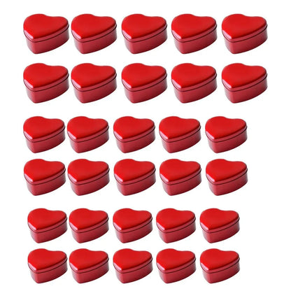 10pcs Iron Box Wedding Candy Boxes Tea Storage Durable Party Favor Containers - 12x12x5cm