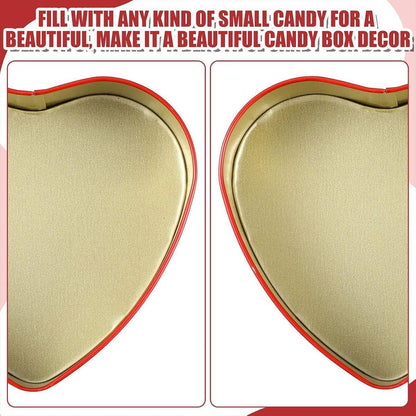 10pcs Iron Box Wedding Candy Boxes Tea Storage Durable Party Favor Containers - 12x12x5cm
