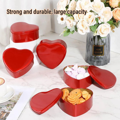 10pcs Iron Box Wedding Candy Boxes Tea Storage Durable Party Favor Containers - 12x12x5cm