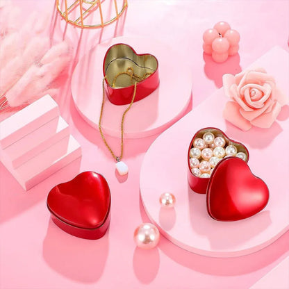 10pcs Iron Box Wedding Candy Boxes Tea Storage Durable Party Favor Containers - 12x12x5cm