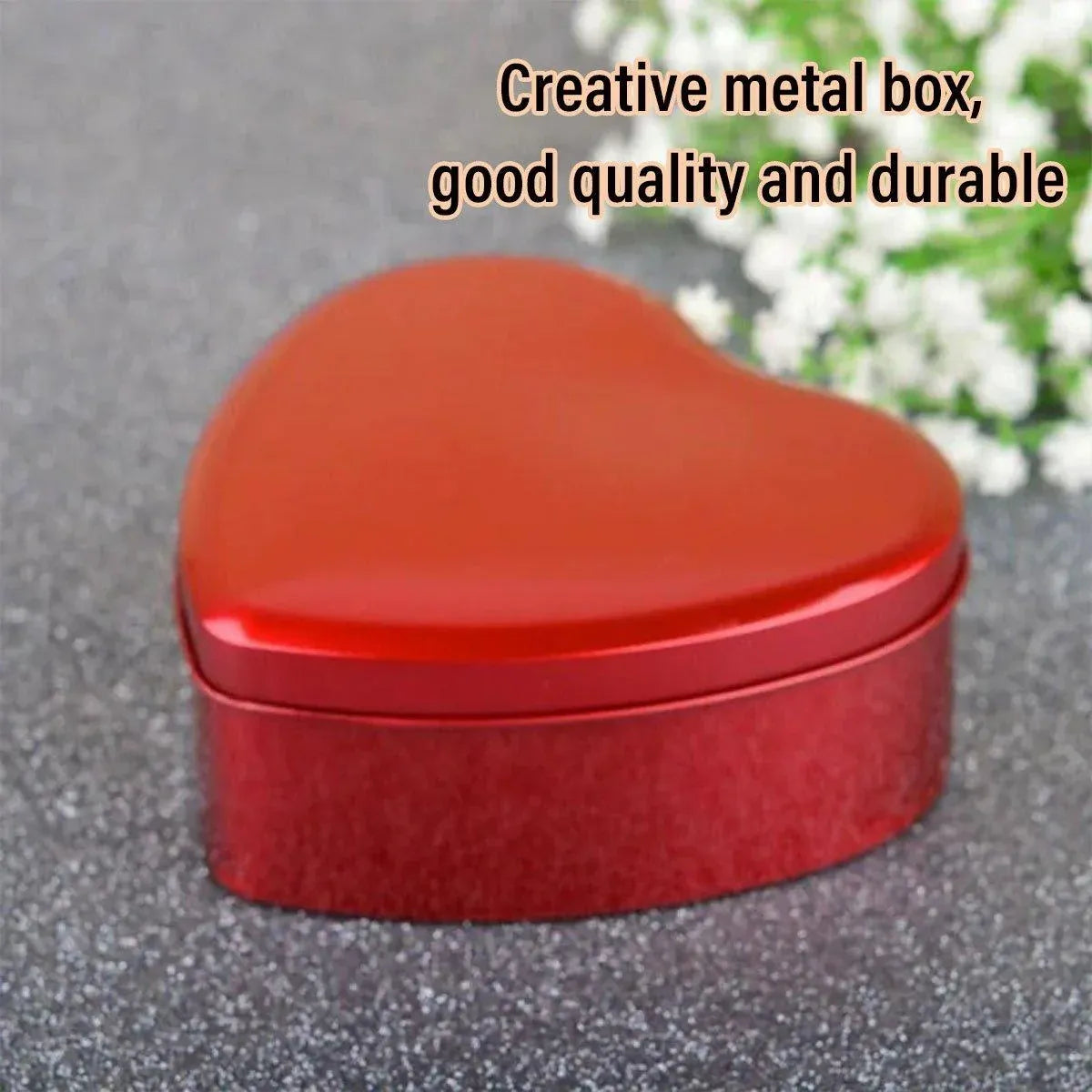 10pcs Iron Box Wedding Candy Boxes Tea Storage Durable Party Favor Containers - 12x12x5cm