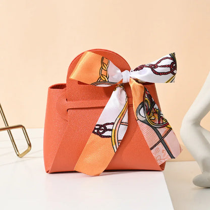 20PCS Handheld Wedding Candy Packaging Bags for Party Favors Wedding Decor Use - Orange