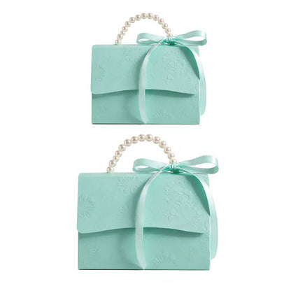 20pcs Pearl Handle Gift Box Set Wedding Favour Candy Box Party Packaging - L