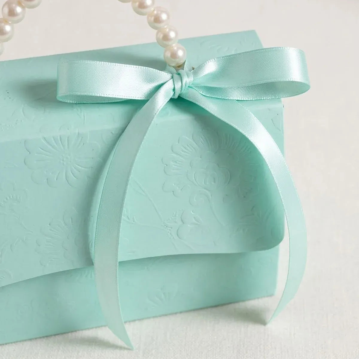 20pcs Pearl Handle Gift Box Set Wedding Favour Candy Box Party Packaging - L