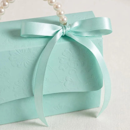 20pcs Pearl Handle Gift Box Set Wedding Favour Candy Box Party Packaging - L
