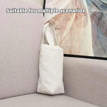 10pcs Portable Wine Bag Canvas Burlap Bottle Packing Holder for Gift Storage - 30x14x8cm