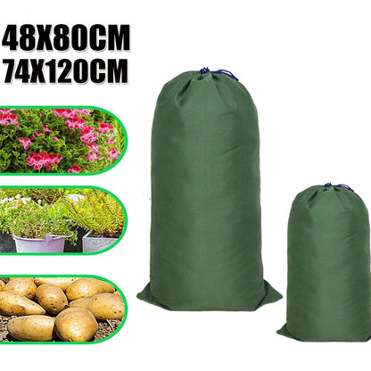 Canvas Drawstring Large Bag Pouch Clothes Craft Storage Laundry - Green-74X120cm