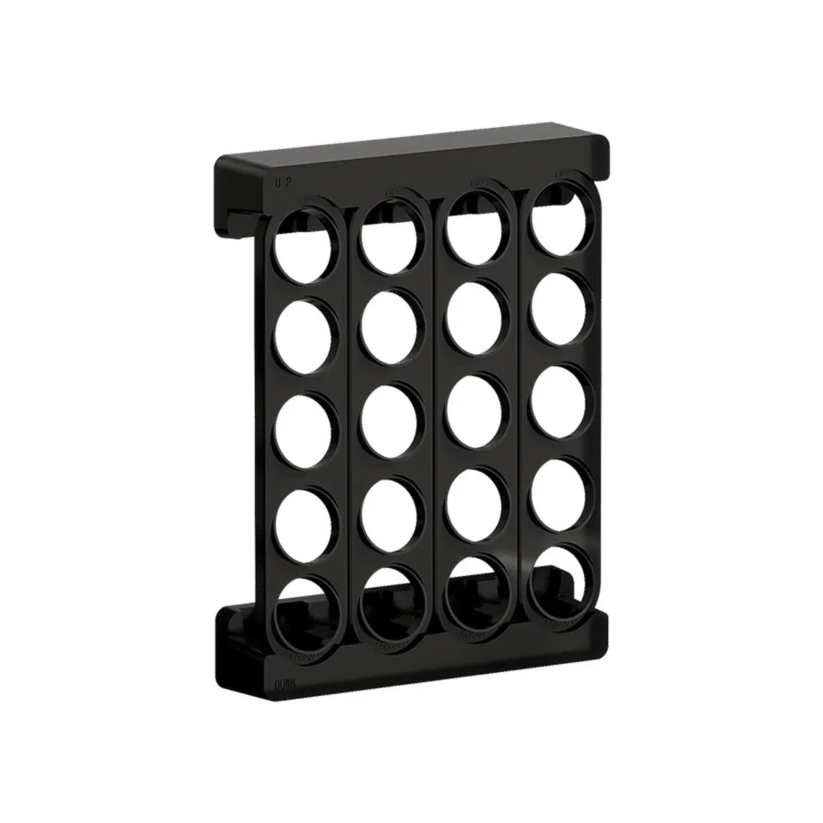 Wall Mounted Coffee Capsule Storage Rack SpaceSaving for Kitchen Cafe Countertop - Black