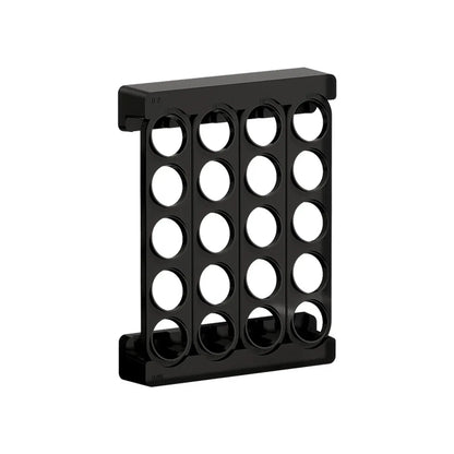 Wall Mounted Coffee Capsule Storage Rack SpaceSaving for Kitchen Cafe Countertop - Black