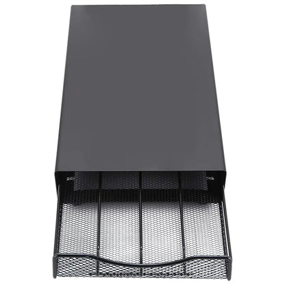 Coffee Pod Storage Rack with Drawer 40 Pods Capacity Countertop Space Saving