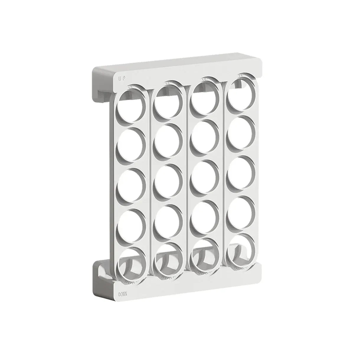 Wall Mounted Coffee Capsule Storage Rack SpaceSaving for Kitchen Cafe Countertop - White