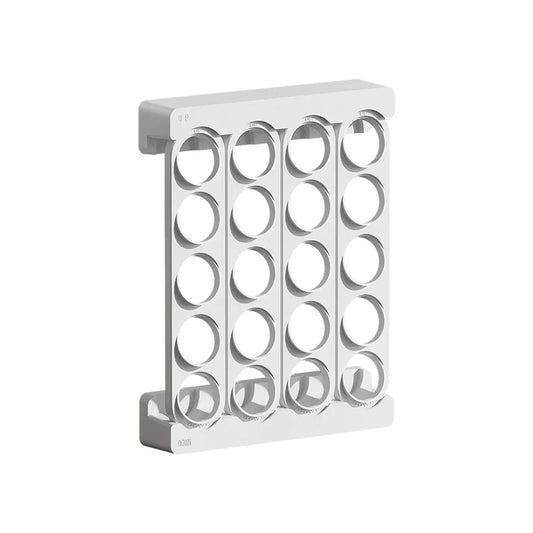 Wall Mounted Coffee Capsule Storage Rack SpaceSaving for Kitchen Cafe Countertop - White
