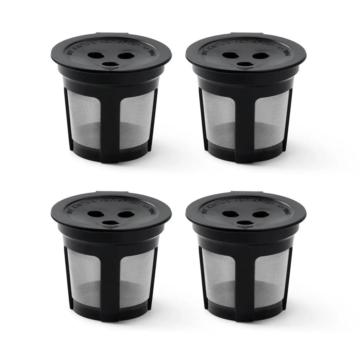 4PCS 3 Hole K-Cup Coffee Capsule Coffee Maker Reusable Filter For Keurig Brewers