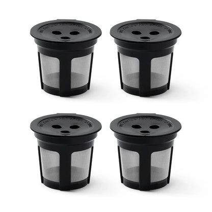 4PCS 3 Hole K-Cup Coffee Capsule Coffee Maker Reusable Filter For Keurig Brewers