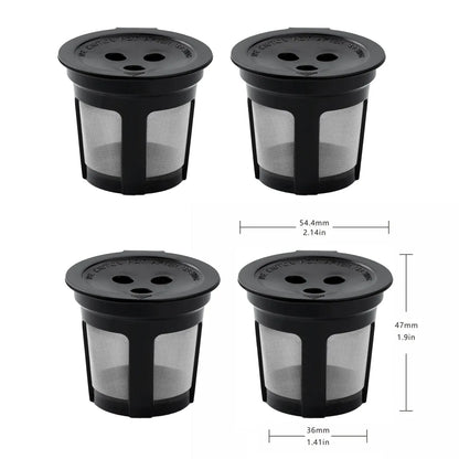 4PCS 3 Hole K-Cup Coffee Capsule Coffee Maker Reusable Filter For Keurig Brewers