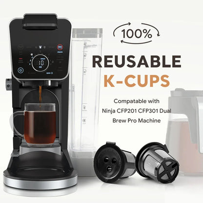 4PCS 3 Hole K-Cup Coffee Capsule Coffee Maker Reusable Filter For Keurig Brewers