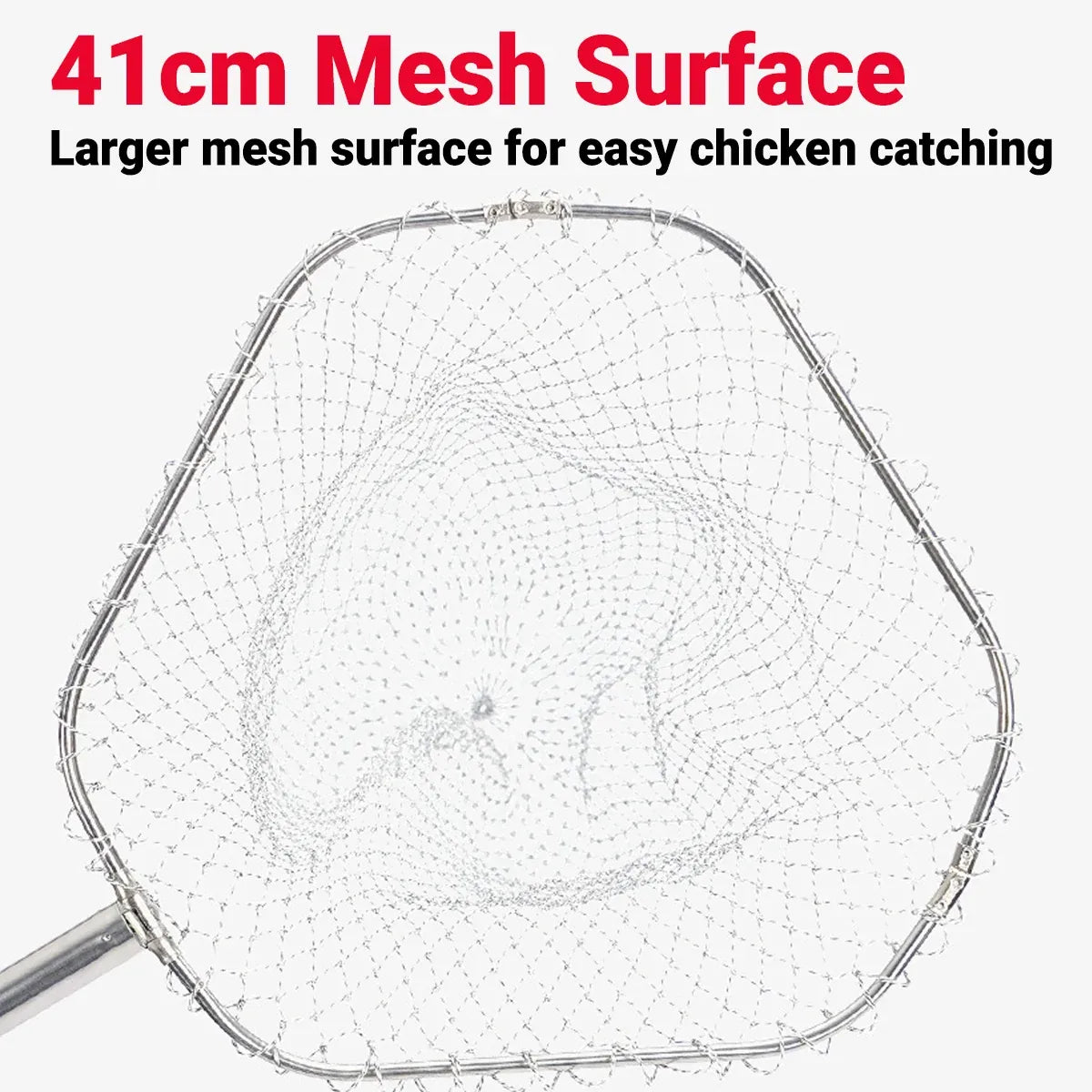 Poultry Catch Net Bag Hook Set Stainless Steel Thickened for Farm