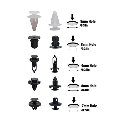 100pcs Car Trim Clip Set PP Push Rivets for Toyota Lexus Bumper Fender Repair