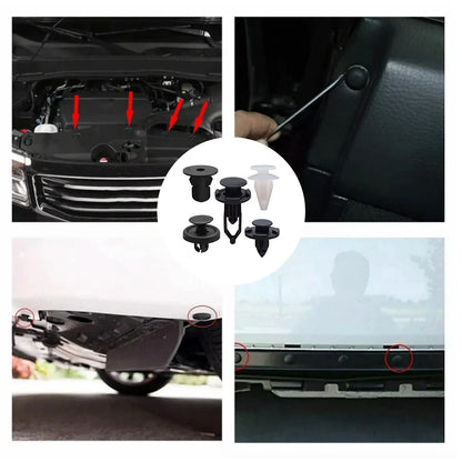 100pcs Car Trim Clip Set PP Push Rivets for Toyota Lexus Bumper Fender Repair