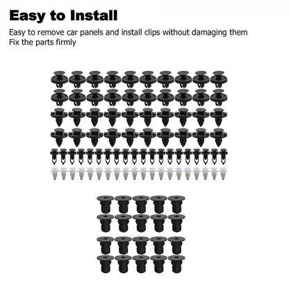 100pcs Car Trim Clip Set PP Push Rivets for Toyota Lexus Bumper Fender Repair