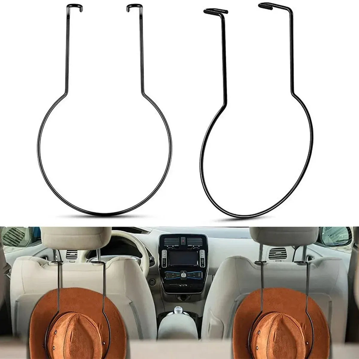 Suspension Car Hat Rack Metal Hard Hat Holder Cowboy Hat Rack Backrest