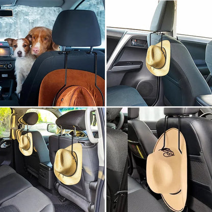 Suspension Car Hat Rack Metal Hard Hat Holder Cowboy Hat Rack Backrest