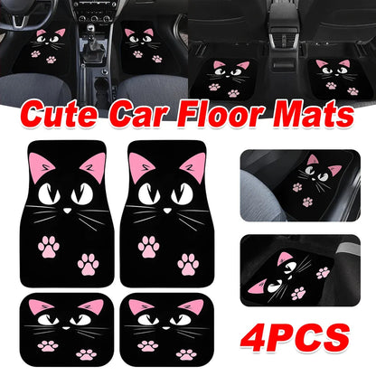 4pc Car Floor Mats Anti-Slip Waterproof Universal Fit Easy Clean